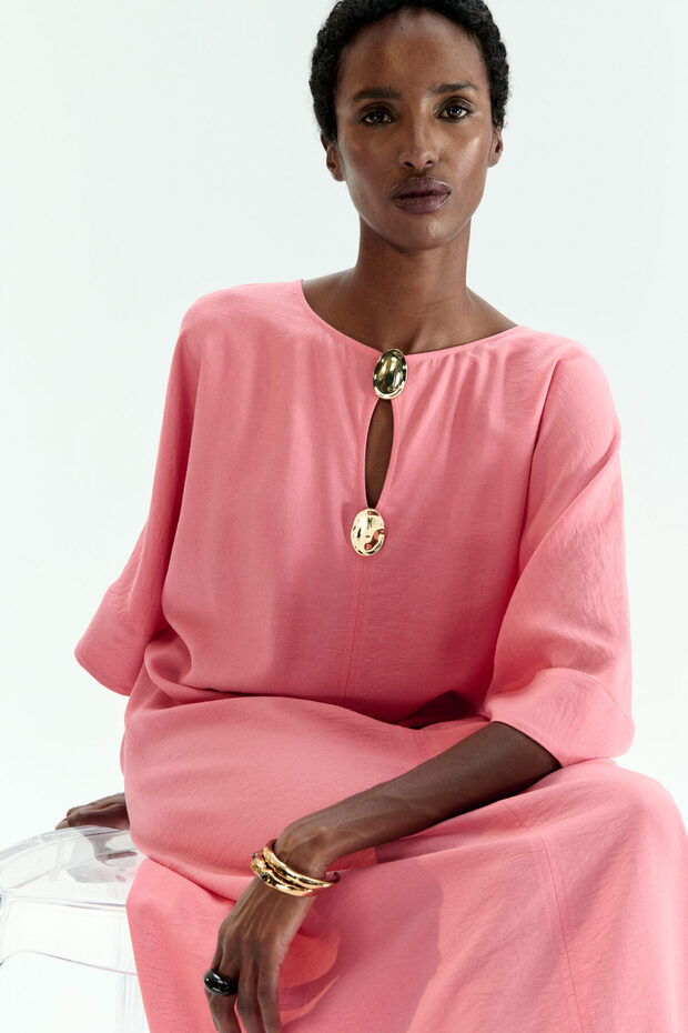 Maksi Kaftan Elbise - 2