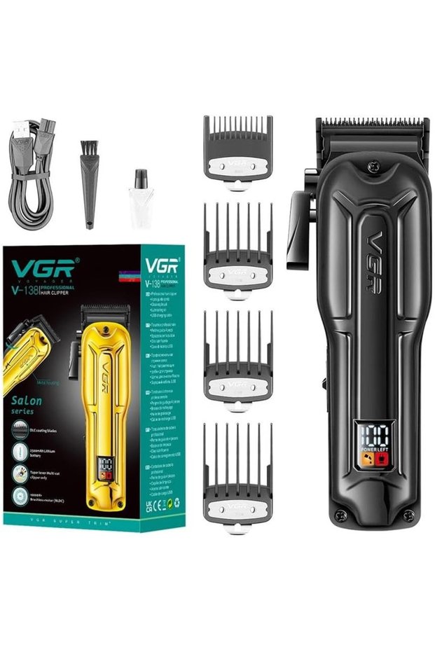 ماكينة حلاقة رقمية احترافية قابلة لإعادة الشحن V-133