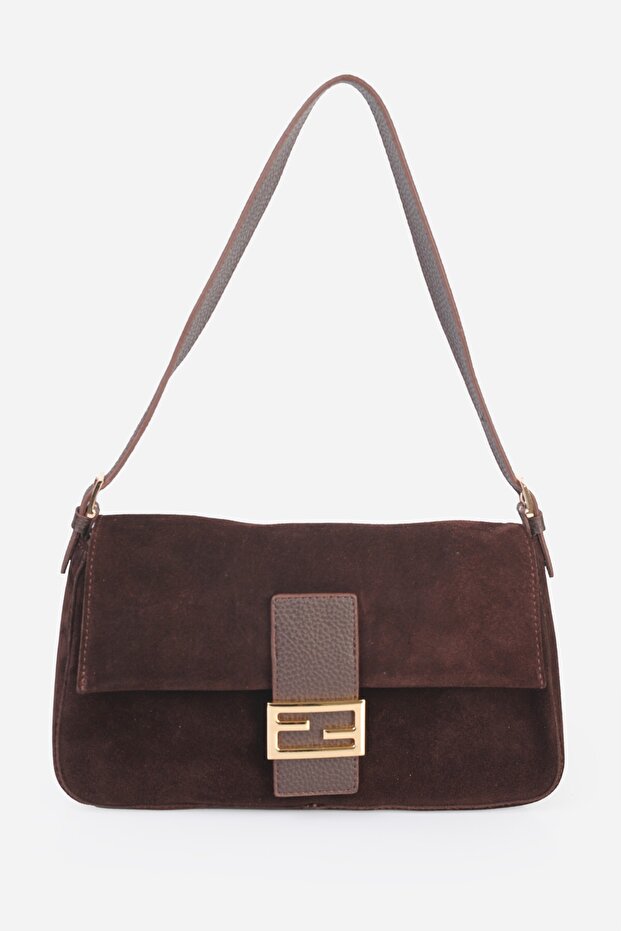 Serena Genuine Leather Suede Bag with Cover