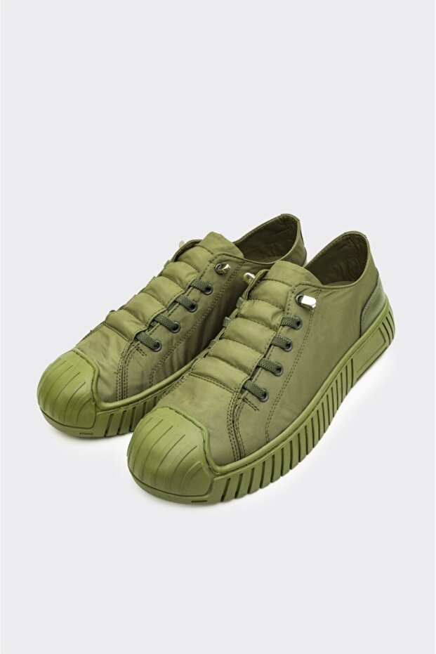 Lastik Bağcıklı Kadın Sneaker - 2