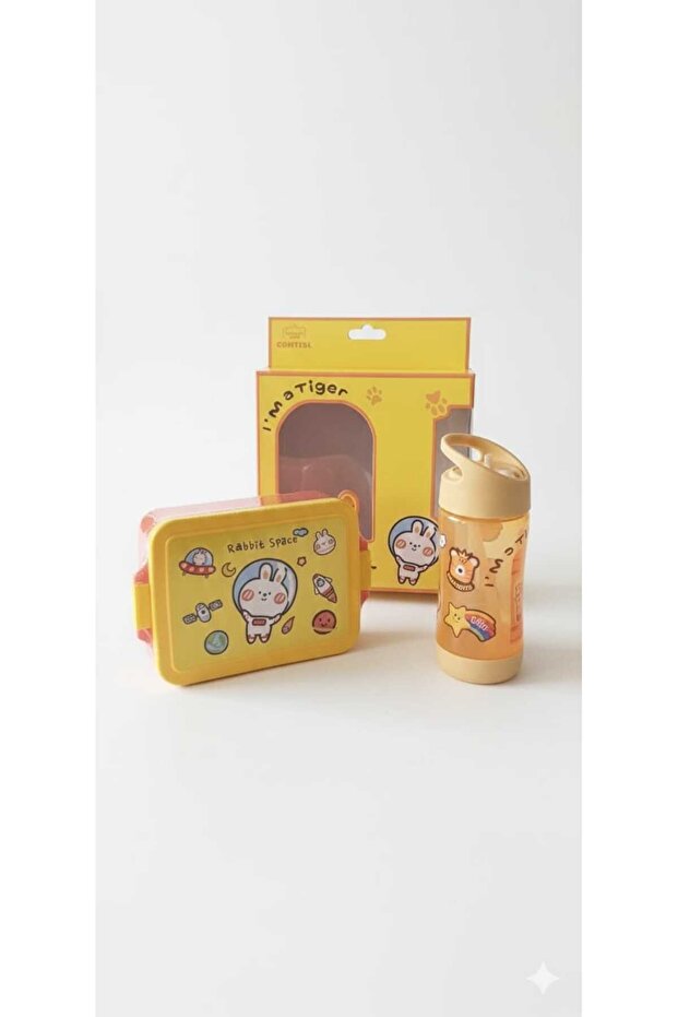 Lunch Box Water Bottle Set Lunch Box with Straw Water Bottle for Children
