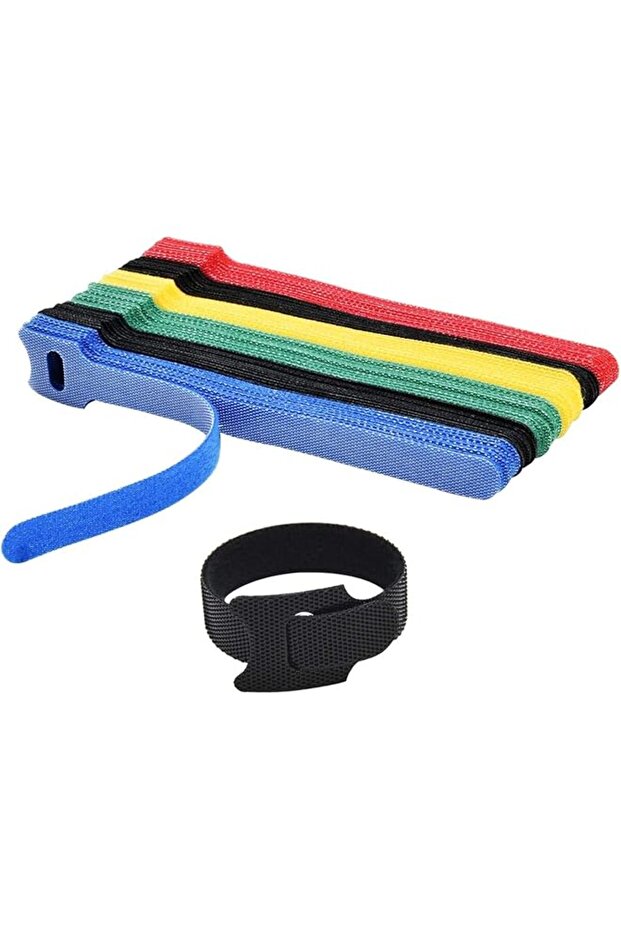 Reusable Cable Ties, Premium 6-Inch Adjustable Cord Ties, Microfiber Cloth Cable Management Straps,