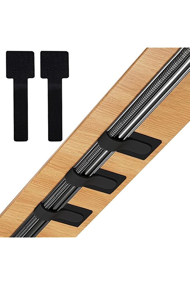 50PCS Hook and Loop Cable Straps, Cable Management Under Desk, Self Adhesive Cable Ties, Reusable Wi