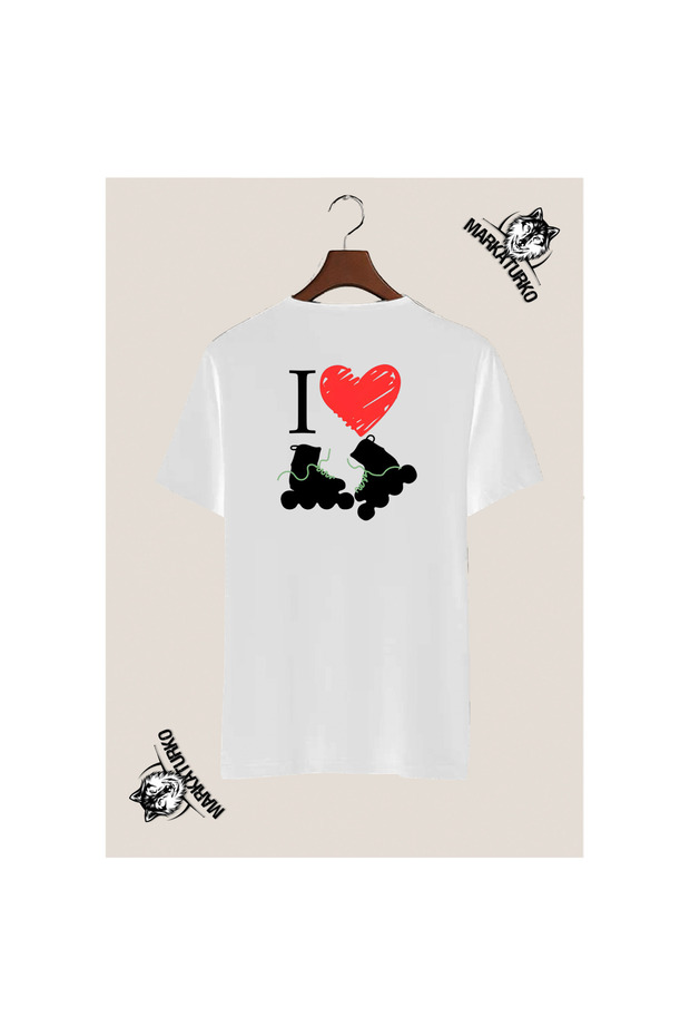 Patent Love Special Design Back Printed White T-Shirt