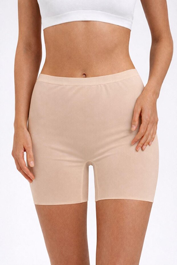 Leave No Traces Elastic Waist Laser Cut Shorts for Women Dor1056