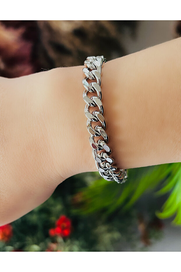 Xuping Chain Model Bracelet 20Cm-Silver Color Acr9055