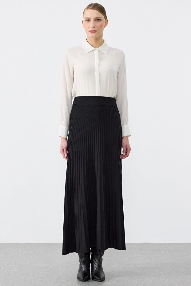 Pilise Knitwear Skirt Black