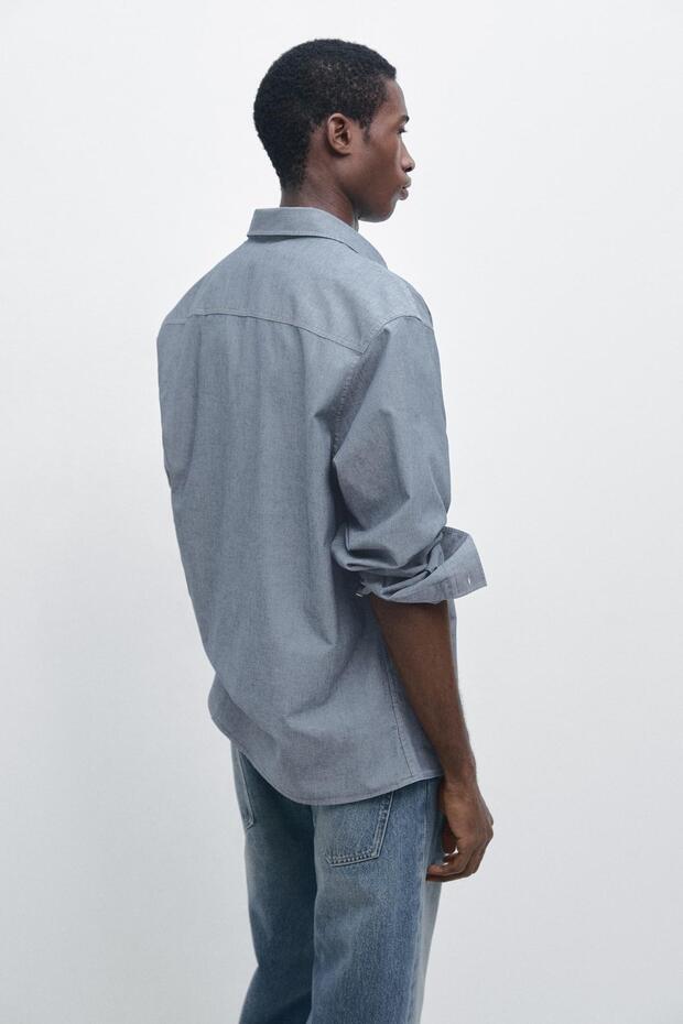 Cepli denim gömlek - 3