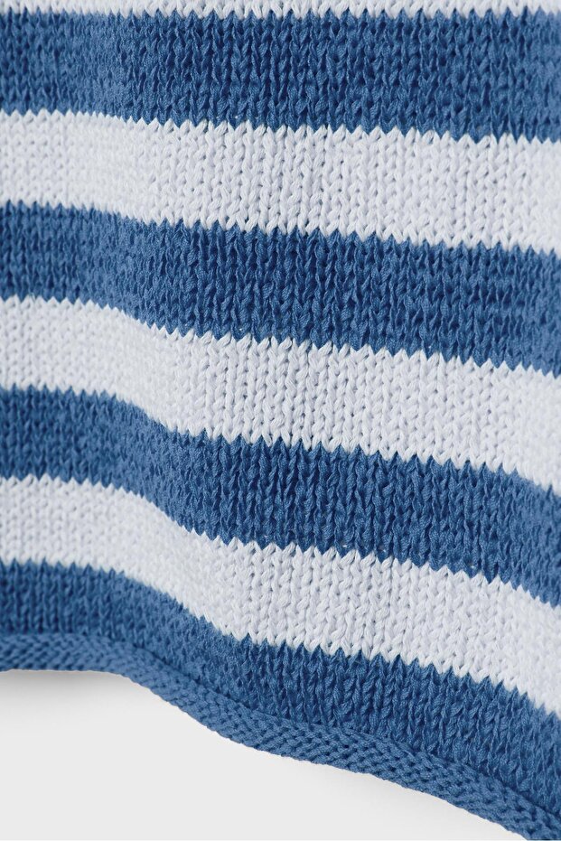 Geniş yaka triko kazak - 8