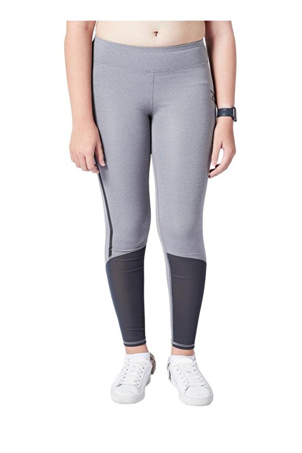 Girl's Mid-Rise Power-Mesh Reflective-Leggings
