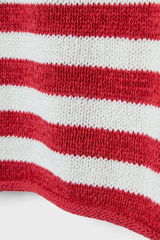 Geniş yaka triko kazak - 8