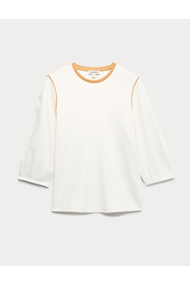 Kontrast Şeritli Üst - 1