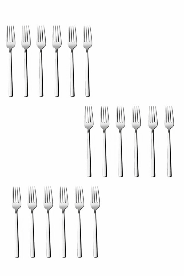18 Piece Breakfast and Dessert Fork Chopstick Model (Stainless Steel)