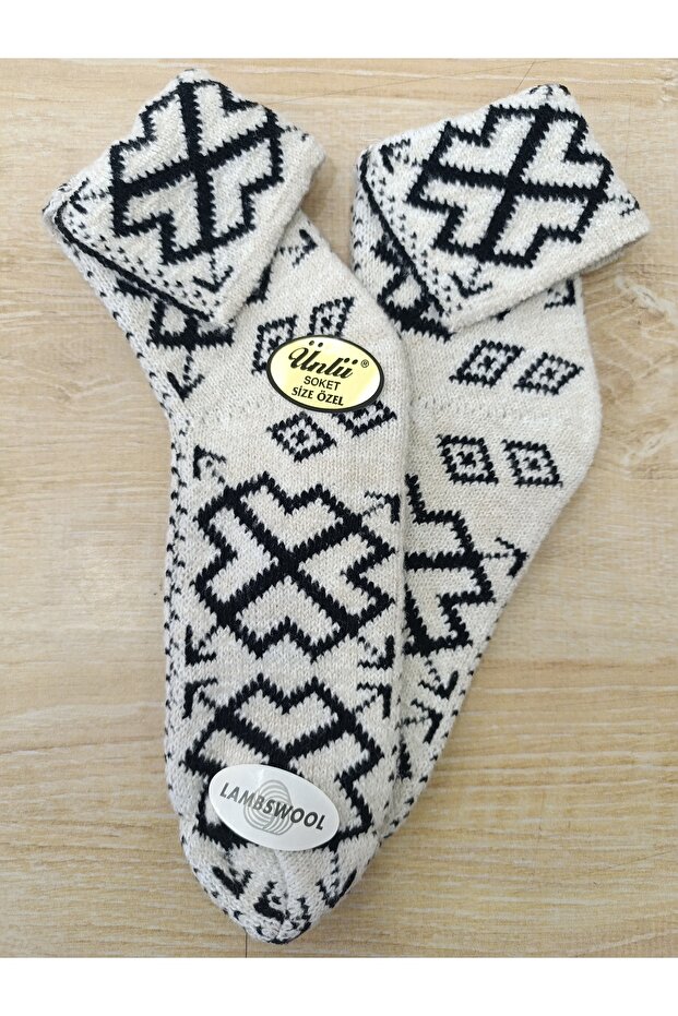 Women's Socks Rug Pattern Wool Knitting Size 36-40