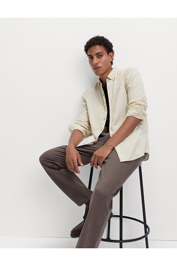 Pamuklu Kadife Gömlek - 3