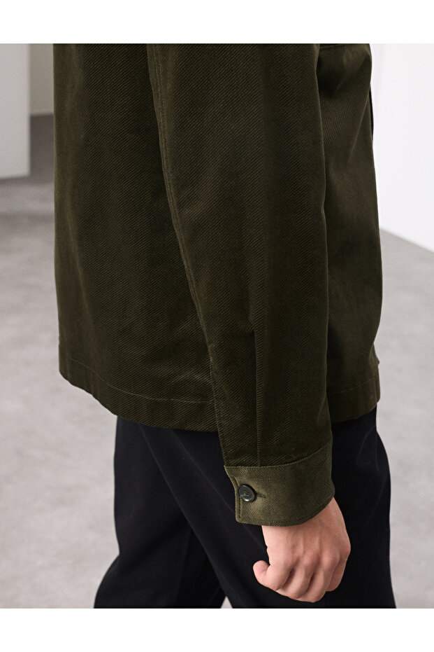 Regular Fit Gömlek Ceket - 5