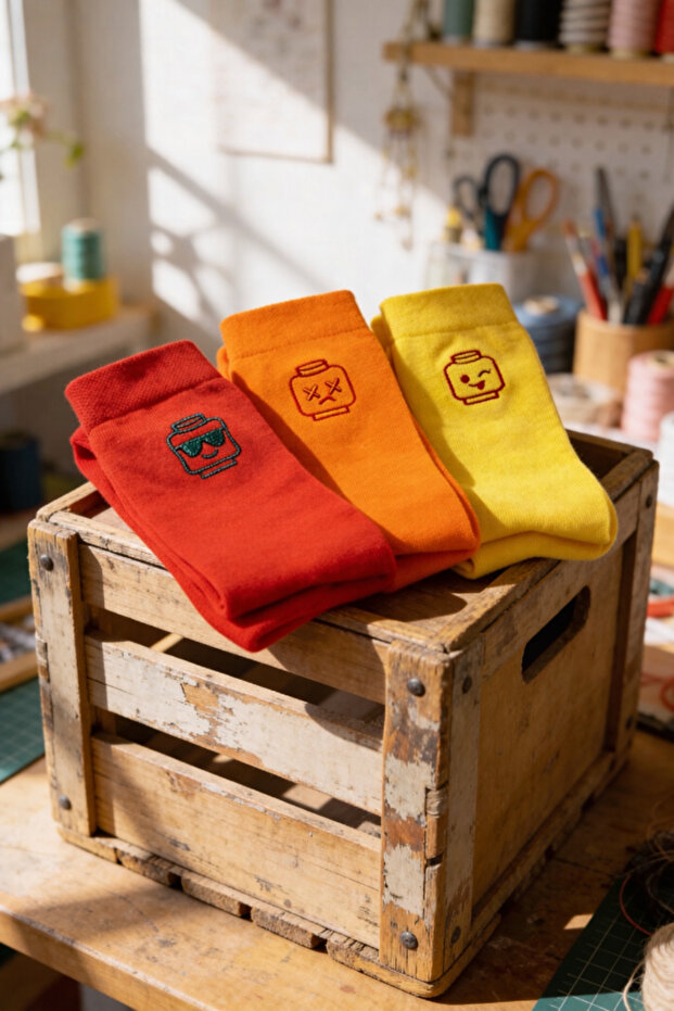 BLOK DESEN ( FİGÜR ) ÇORAP - 4