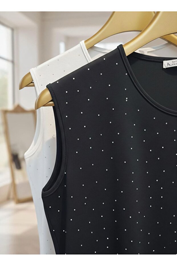 قميص داخلي بدون أكمام برقبة دائرية - 2