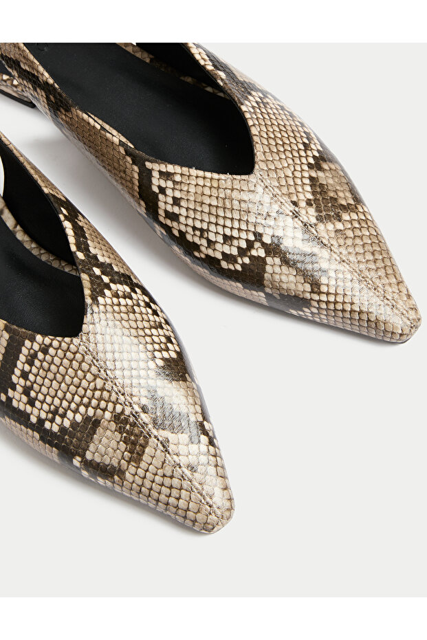 Baskılı Düz Sandalet - 2