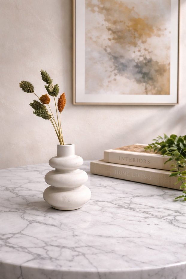 Dekoratif Dalgalı Minimal Vazo