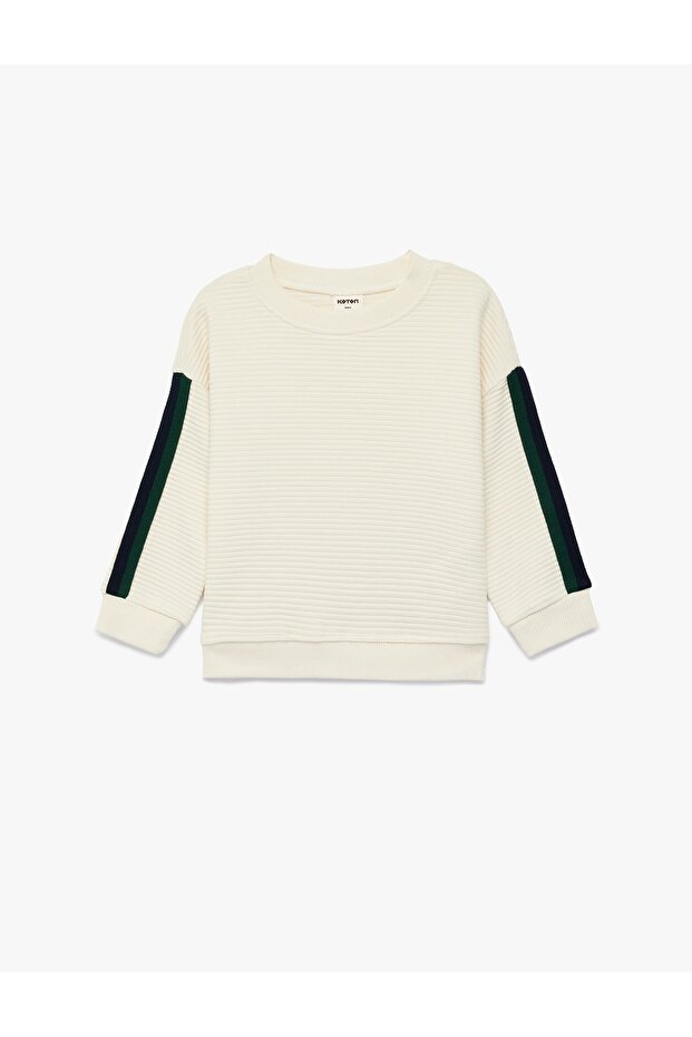 Baby Boy Sweat 6Smb10096Tk Ecru