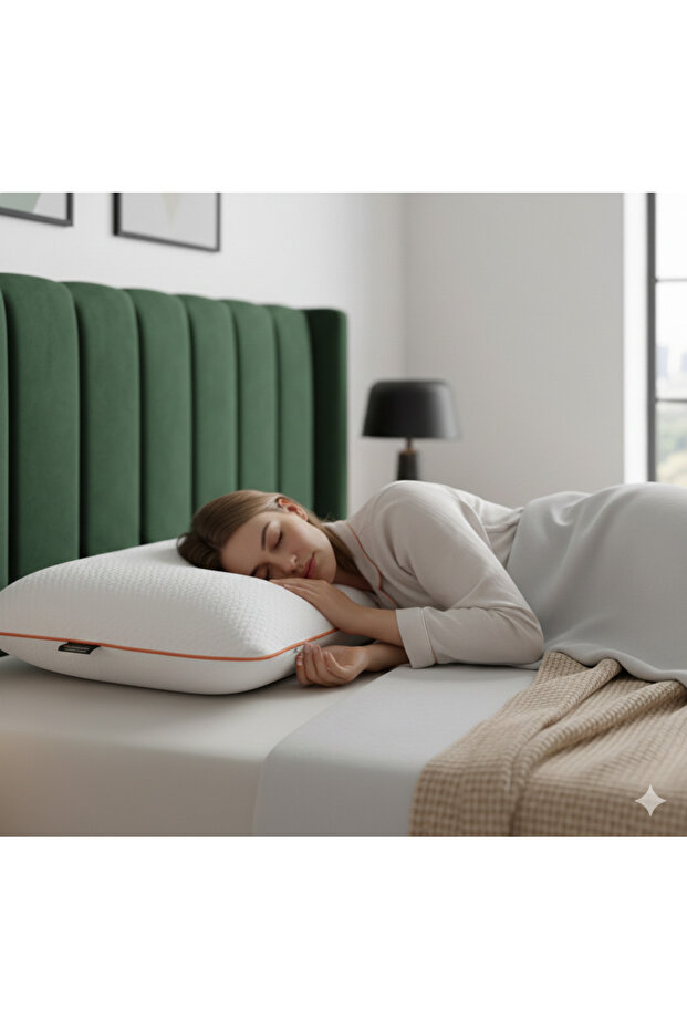 Tombul Orthopedic Visco Pillow 40X60 cm – Ergonomic Sleeping Pillow with Neck & Spine Support