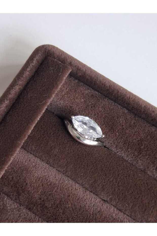 خاتم إصبع صغير فضي قابل للتعديل - 2