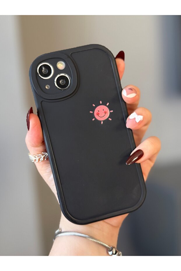 غطاء أسود بنمط شمسي لـ IPHONE 131 - 3