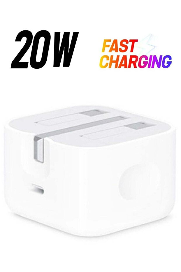 20W Foldable Fast Charging Wall Adapter Compatible with Apple iPhone 12 Pro Max/11 Pro Max/SE, iPad