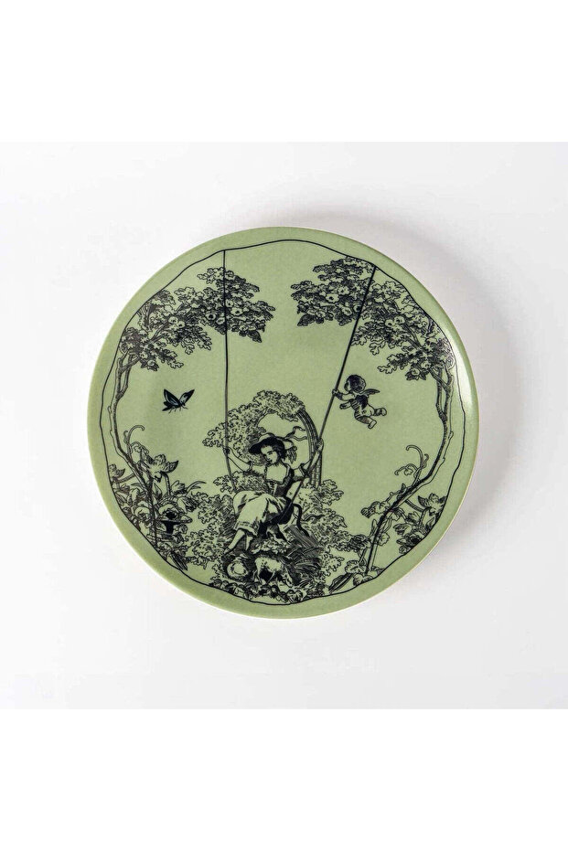 FİORİ52 Timeless Collection Green 25 cm Porcelain Plate