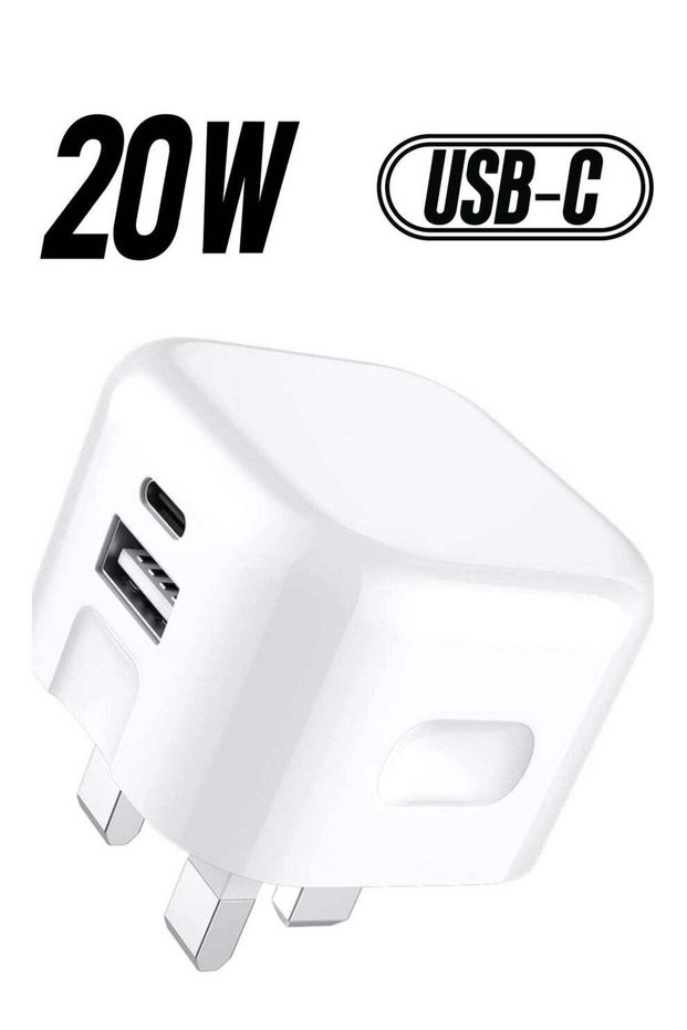 USB + Type C Fast Charger Plug For Samsung Galaxy S23/S23 Plus/S23 Ultra/A14 5G/A54/S22 5G/S22 Plus