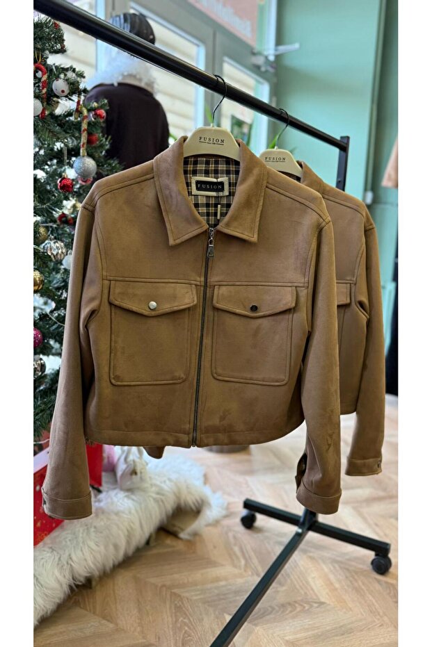 Süet Kahve Ceket - 4