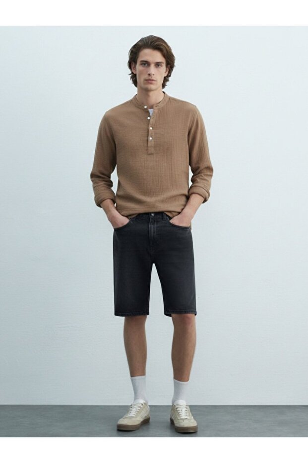 Καφέ πουκάμισο - 1