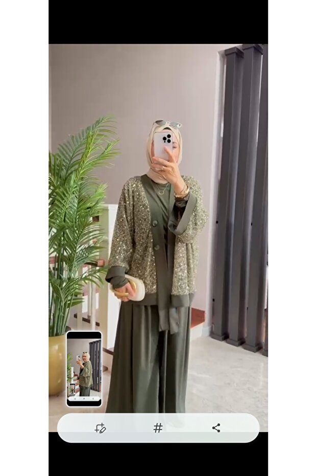 Pullu payet üçlü takim - 1