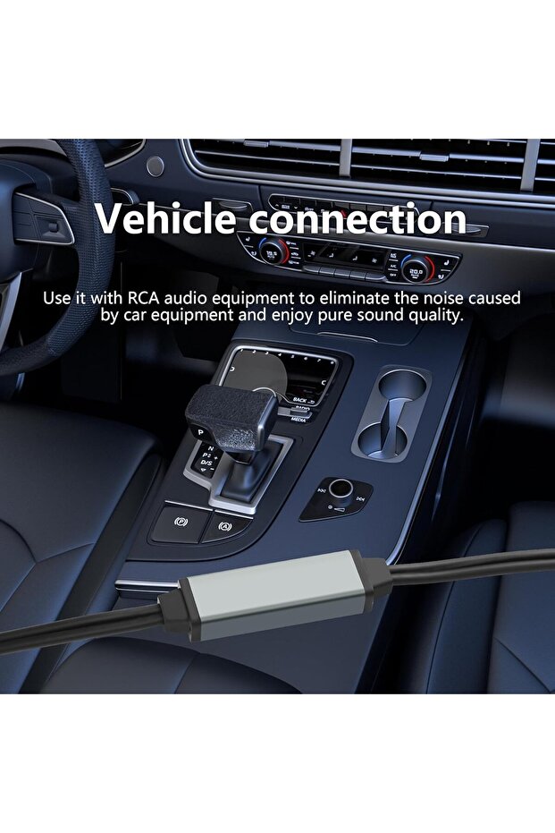 عازل ضوضاء الحلقة الأرضية من جويزز، فلتر عالي الجودة للحلقة الأرضية RCA، يزيل التداخل الكهربائي - 6