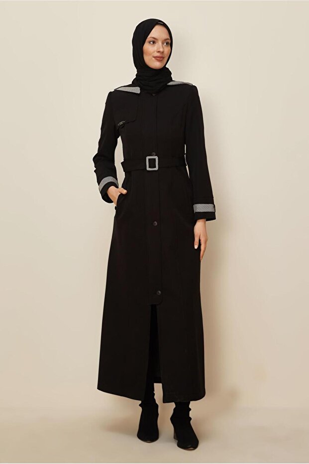 Belted Hooded Coat 10673