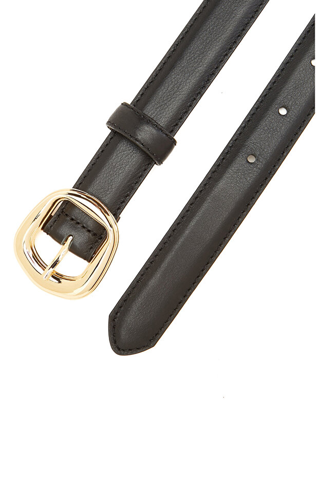 Siyah Kadın Deri Kemer - 2