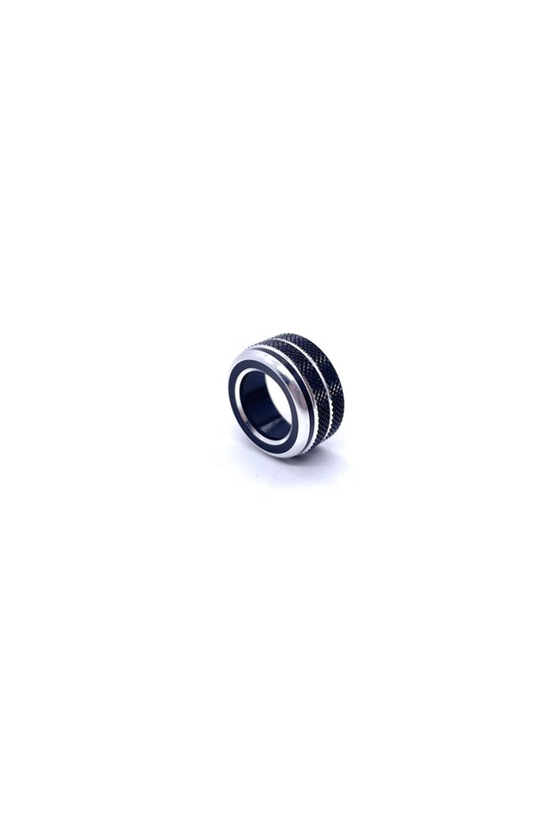 black Car Rearview Mirror Adjustment Knob Decoration Ring Metal Trim Cover For VW Volkswagen Golf Mk