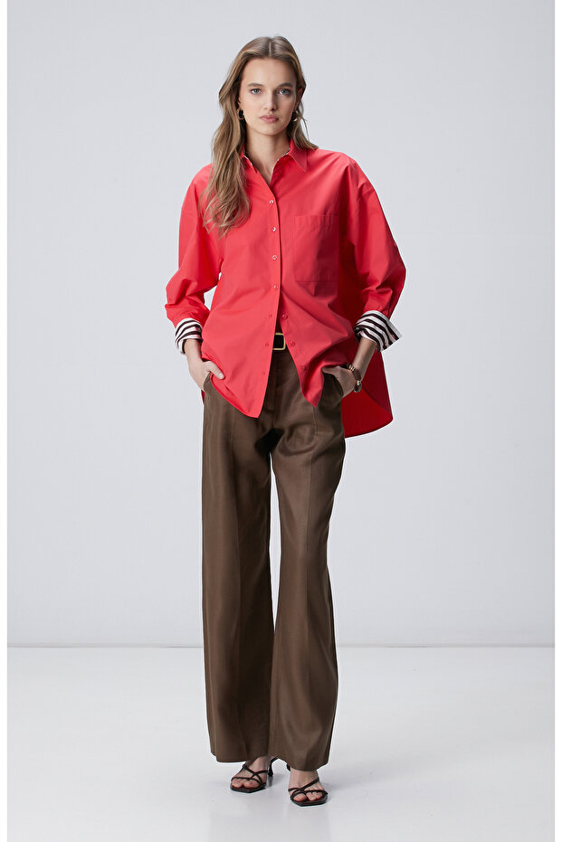 Nar Çiçeği Gömlek - 3