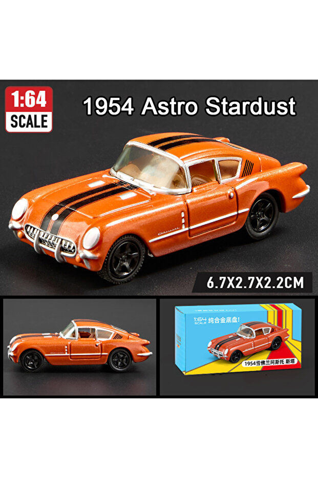 Stardust Red 1:64 Scale JDM Corvette GT500 Firebird Daytona Stardust Alloy Diecast Models Toys Serie