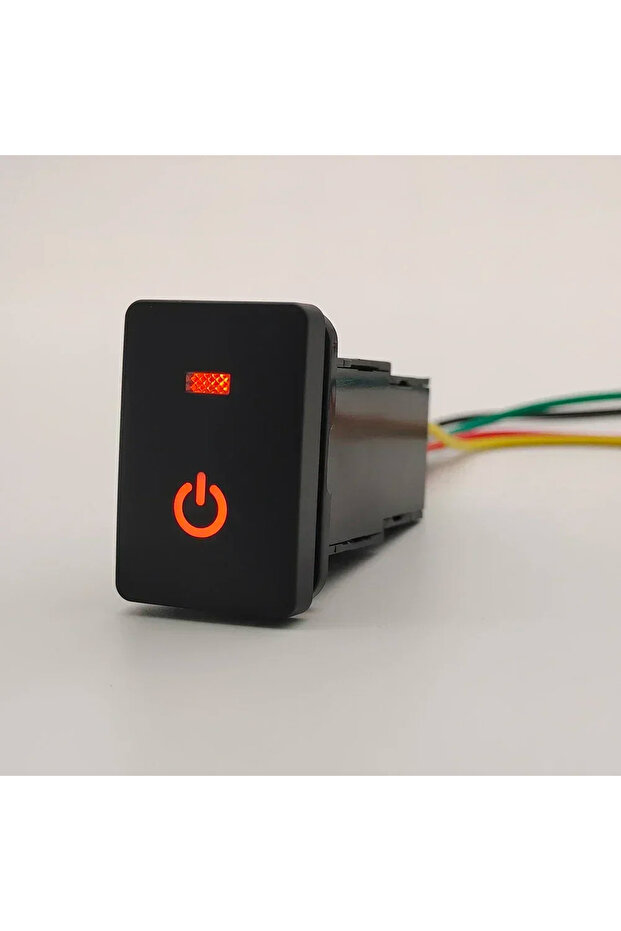 مفتاح تشغيل/إيقاف ضوء LED برتقالي اللون، زر تحكم في تدفئة عجلة القيادة لسيارة ميتسوبيشي أوتلاندر E