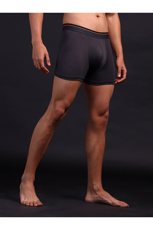 Men Solid 4-Way Stretch Trunks - 2