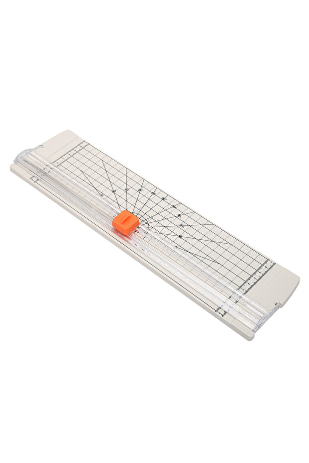 White Office A4 A5 Guillotine Paper Cutter with Automatic Security Safe Guard for Coupon Craft Paper