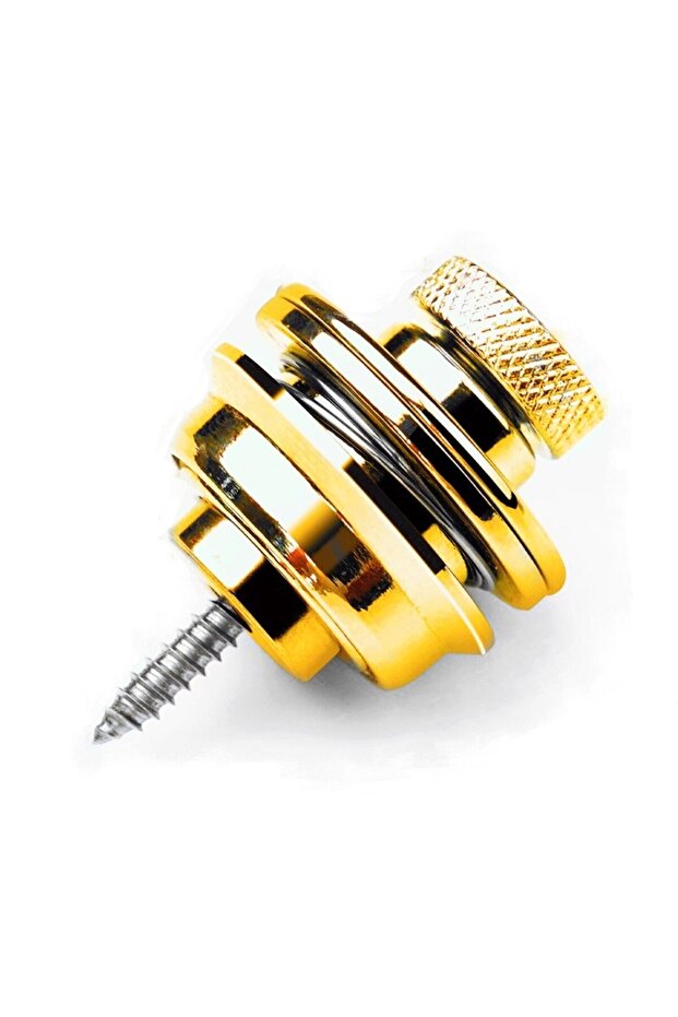 Golden Guitar Strap Lock 1\2\4 PCS Heavy Duty Metal Button Security Straplock for Electric Acoustic