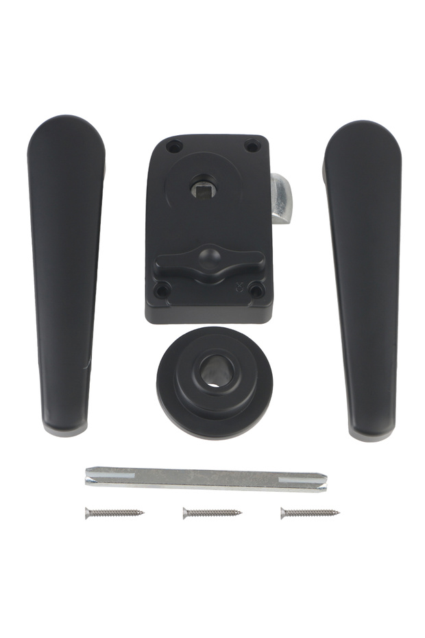 black RV modification vehicle parts RV Toilet Door Lock Car Bathroom Door Lock RV Caravan Boat Latch