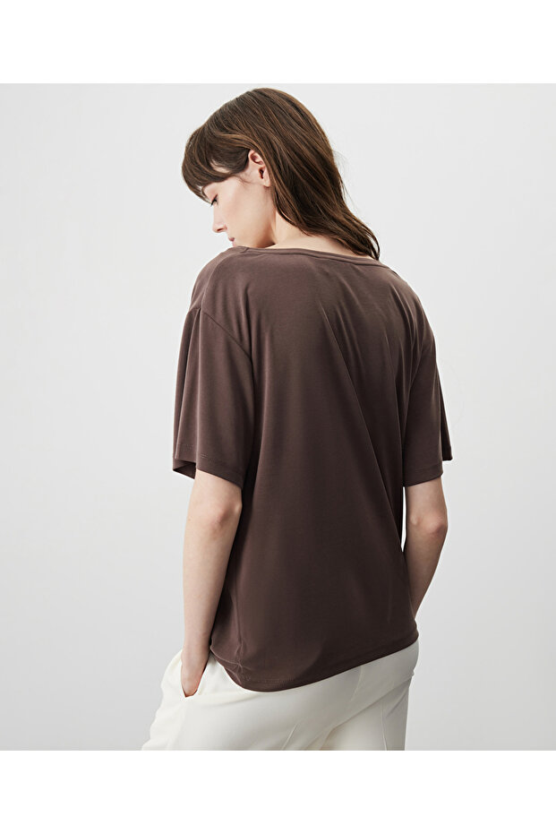 Rahat kesim basic tişört - 6