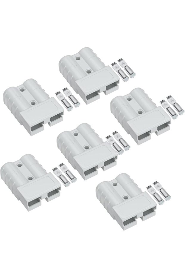 6pcs Grey 10Pcs 50Amp Power Connector Plug 50A Quick Connect Disconnect 600 V 2 Pairs(4pcs) for 50Am