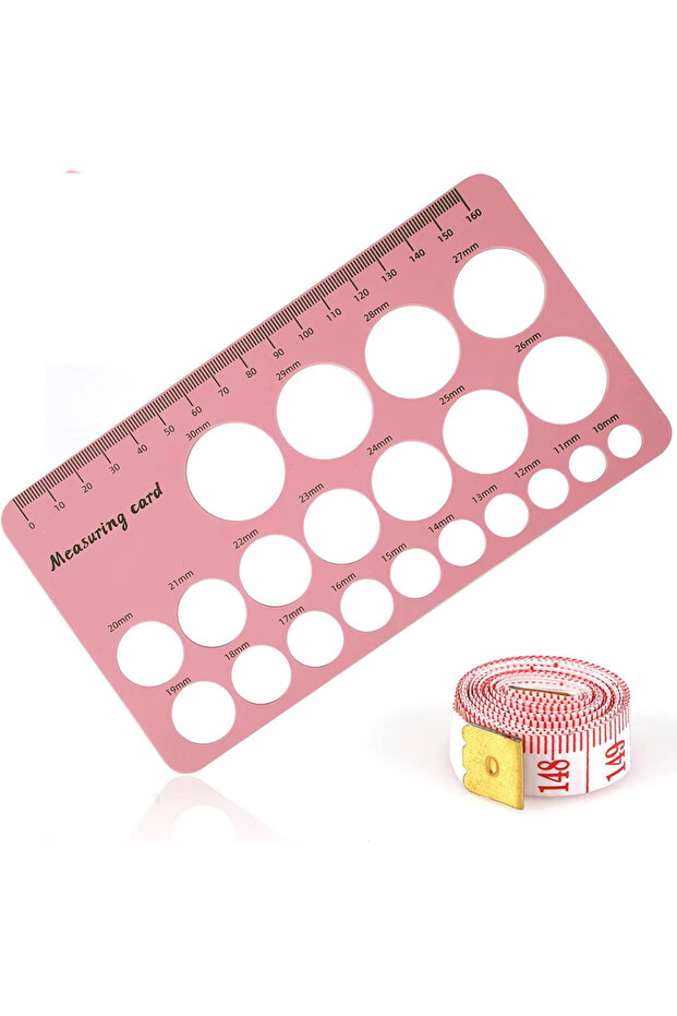 Pink Breast Pump Nipple Silicone Ruler Nipple Diameter Breast Pump Flange Circle Sizing Ruler Nipple