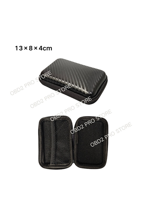 13x8x4cm Car Repair Tool Kit Storage Bag Car Terminal Removal Organizer Bag Multiple Sizes Carbon Fi