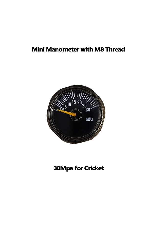 30Mpa High Pressure HPA M8*1 Threads Mini Micro Pressure Gauges Manometre Manometer 30 or 40 MPA Cri